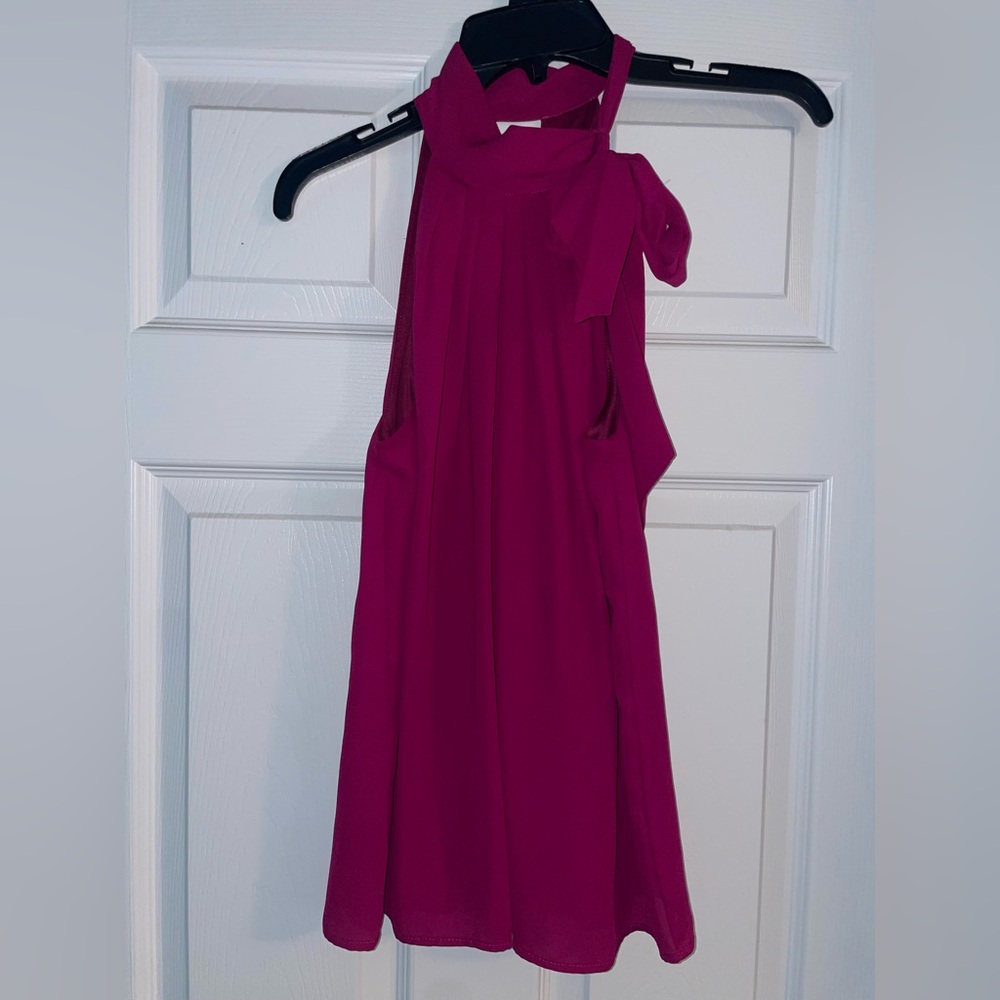 Express Fuchsia Sleeveless Top